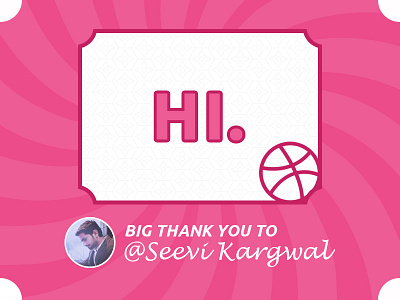 Dribbble Thankyou