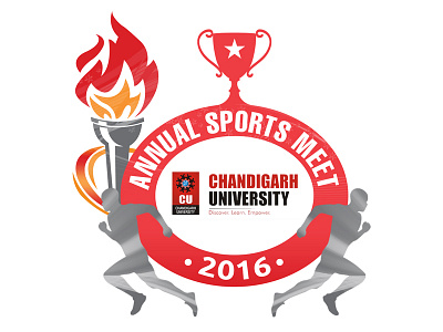 Annual Sports Meet graphic illustration logo