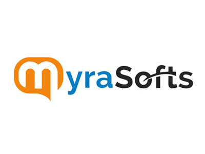 Myra Softs Logo Design