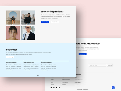 No-Code Platform Website UI Design