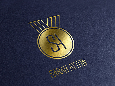 Going for gold branding deboss gold foil letterpress logo logo design logo mark medal olympic