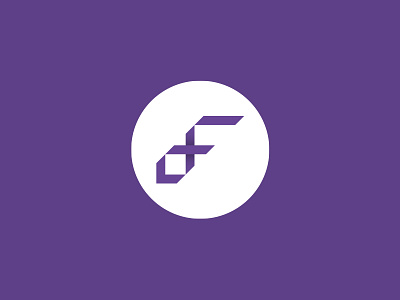 Digital Flavor final logomark bold branding graphic design identity logo design logomark purple ribbon strong
