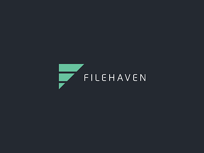 Filehaven reversed brand clean fresh graphic design identity logo logo design simplistic