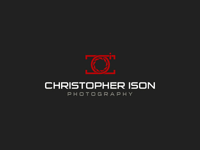 Christopher Ison logo aperture branding cross hairs graphic design identity logo design photographer photography
