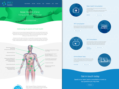 Preventative Health Doctors website 3d clean health icons illustration medical section ui webpage website design