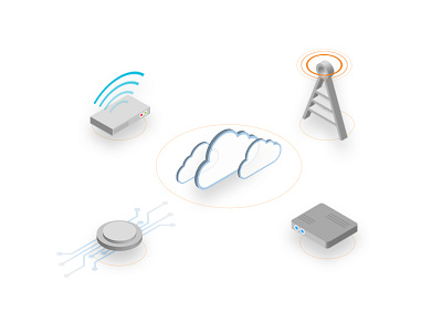 Guavus isometric illustration