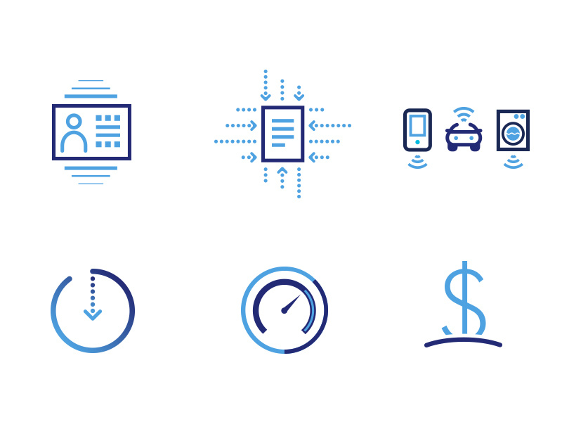 Guavus Icons gradient vector svg illustration symbols graphic design icon design icons