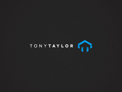 Tony Taylor logo blue branding clean graphic design logo logo design logo mark simple