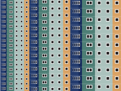 Flat Design aberdeen architecture flat design flats graphic design highrise illustration seaton