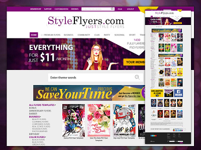 Styleflyers.com project managment ui design website