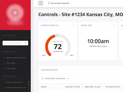 Building Controls application ui web app