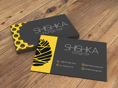 Business card design — lounge bar branding businesscard graphic design loungebar yellow