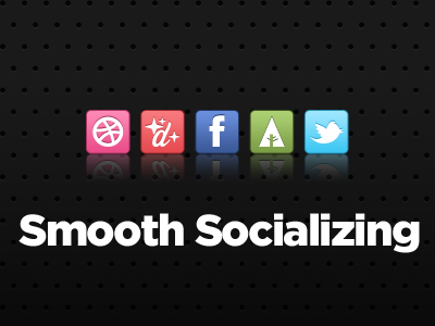 Smooth Socializing Icons clean icons smooth social