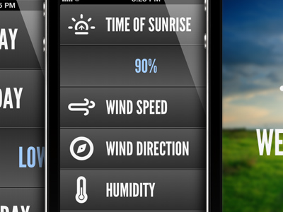 Projects app application climacons design native weather web app