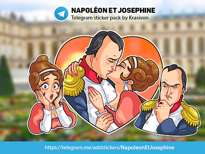 Stickers : Napoléon et Josephine josephine love napoleon sticker stickers