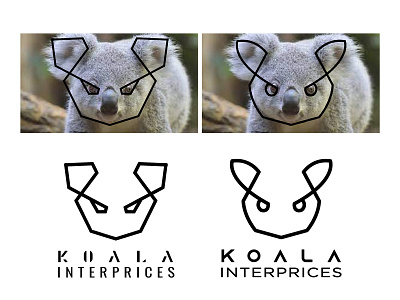 KOALA ANIMAL MINIMALIST LOGO animal logo cat logo flyer graphic design logo design minimal minimalistic logo poster design