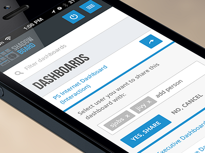 Dashboard Admin UI - Mobile Rendering admin blue flat mobile responsive ui webapp