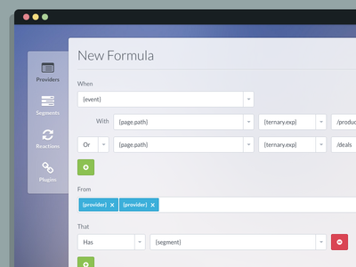 Formula builder