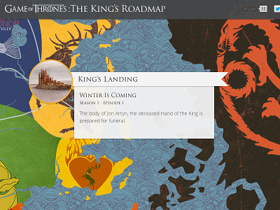 Game of Thrones: The King's Roadmap game of thrones map roadmap