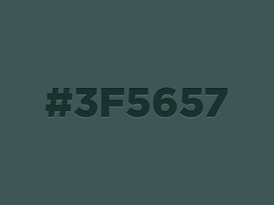 #3F5657 color playoff typography