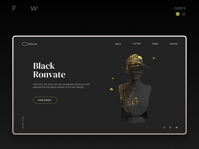 Ronvate Art Landing Page🎭