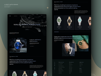 Rol X ⌚ design landing page luxury brand luxury design rolex website landing page