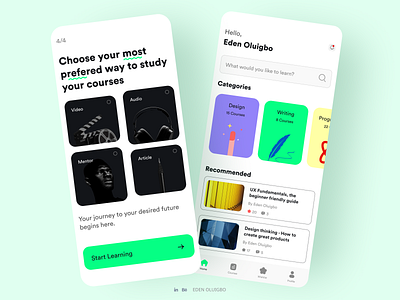 Online Course Mobile App 📚 app app interface design learn online mobile learning app online learning app ui ux