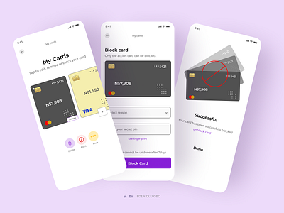 Mobile UI for a Fintech App 💳