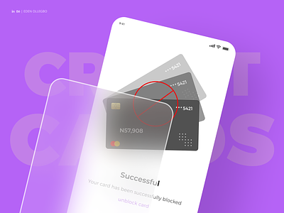 Mobile UI for a Fintech App 💳 app interface banking app banking card ui credit card design mobile app ui ux