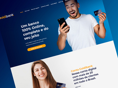 Goldibank design graphic design landing page ui ux web website