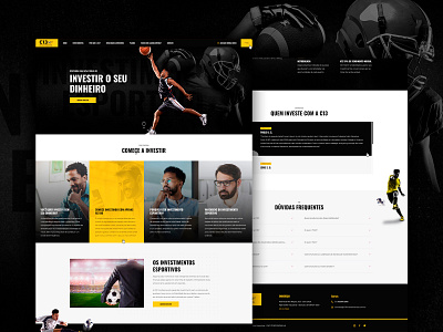 C13 Sports Investments design graphic design landing page ui ux web website