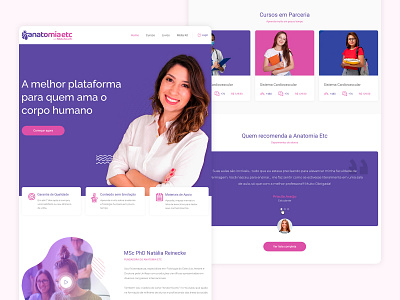 Anatomia etc design graphic design landing page ui ux web website