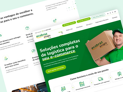 Ecobraz Emigre Log design graphic design icon landing page ui ux uxui design web webdesign website