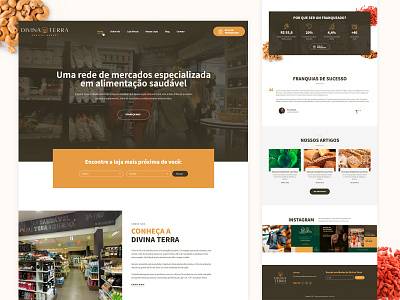 Divina Terra Healthy Market design graphic design landing page ui ux website