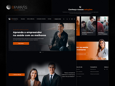 BFARRÁS Health Solutions design landing page ui ux web website