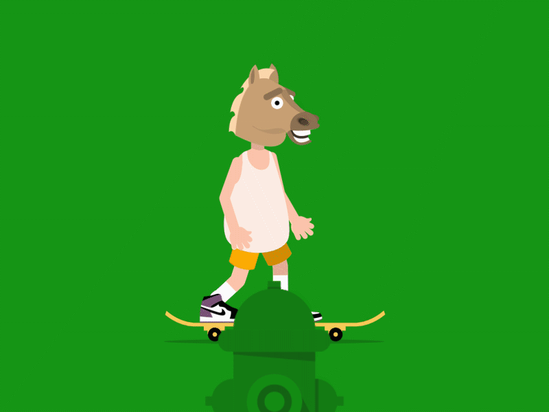Horse Ridin' after effects animated gif character gif horse loop skate vector