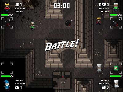 Battle Keep - Assemble! 16bit design game mock up pixel sprites