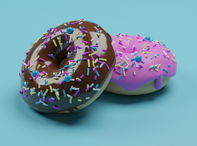 Donuts 3d design graphic design illustration logo