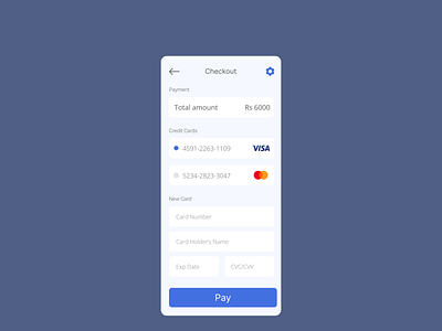 Credit card payment(Daily UI #002)