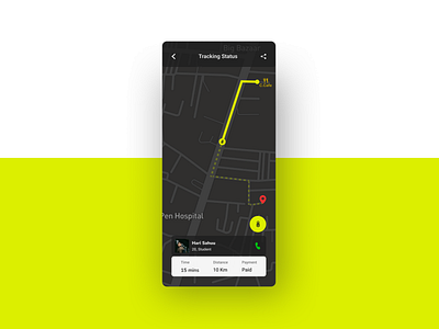 Daily UI 20 - Location Tracker app design ui