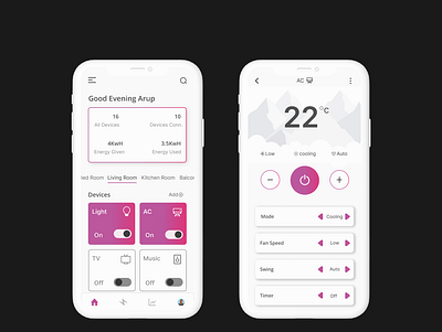 Daily UI 21- Home Monitoring app design ui