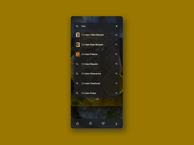 Daily UI 22 - Search Bar app design ui