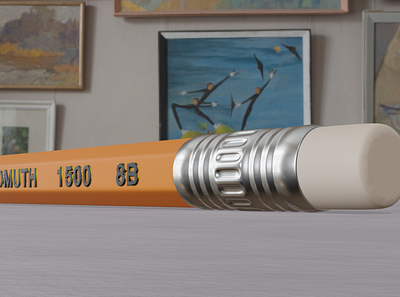Koh-I-Noor pencil 3D 3d 3d detail 3d model blender koh i noor pencil