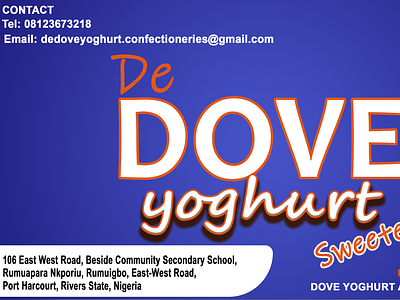 De Dove Yoghurt Product Brand branding graphic design logo