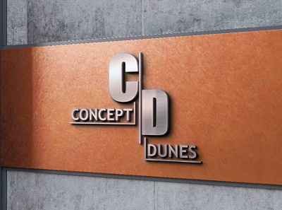 Concept Dunes Logo Mockup design graphic design logo mockup photoshop