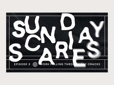 Sunday Scaries: Work Falling Through the Cracks 2d 3d after effects animation branding design graphic design illustration kinetic type motion motion graphics typography