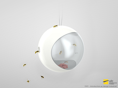 Bird table & Wasp trap concept - 2 birdtable course design industrial product studies wasptrap