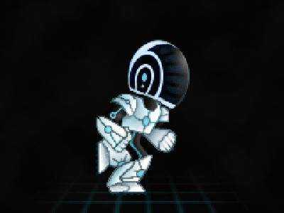 Daft Tron 2d animated character game gif pixel