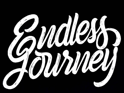 Endless Journey design graphic design handlettering lettering typography