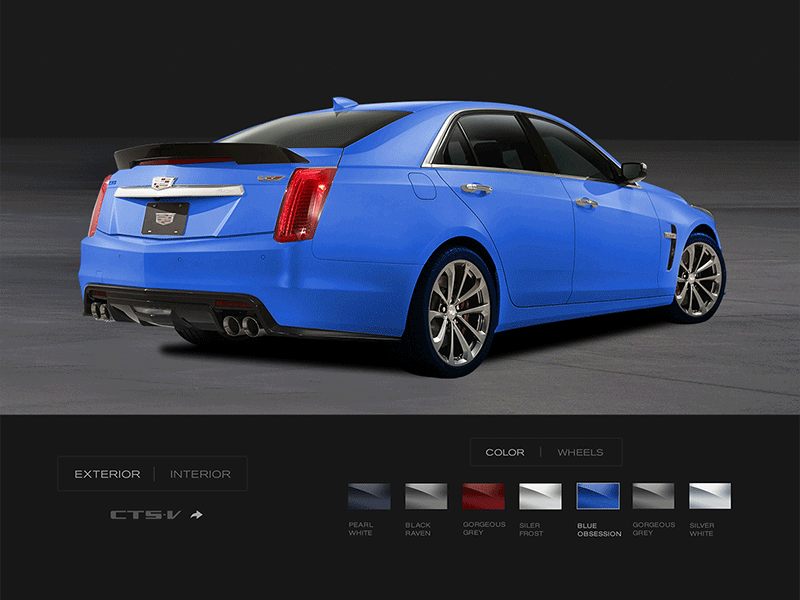 CTSV customizer auto car customizer compositing ui